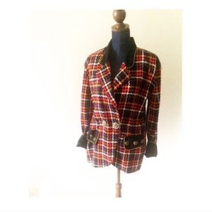 STELLA USA 1990’s Plaid Blazer